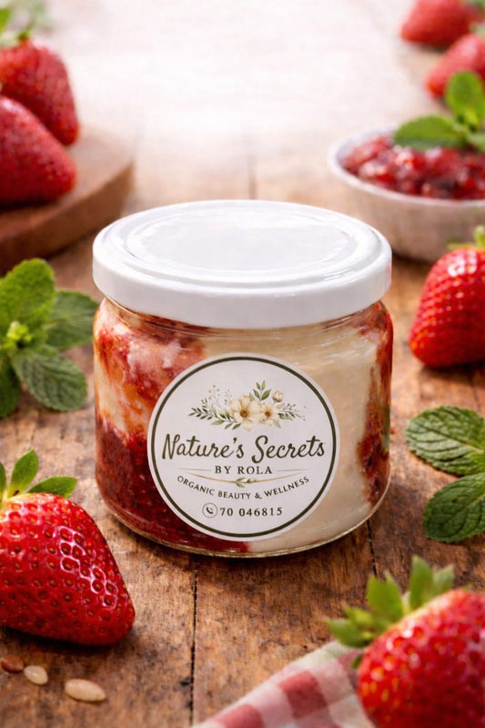 Halawa Cream with Strawberries