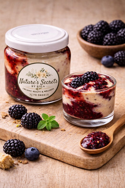 Halawa Cream with Berries